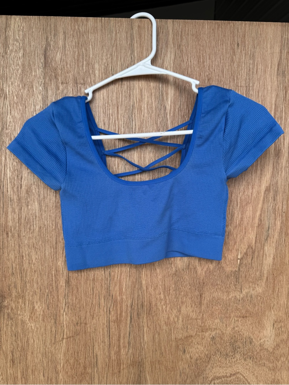aerie Royal Blue Crisscross Back Crop Top